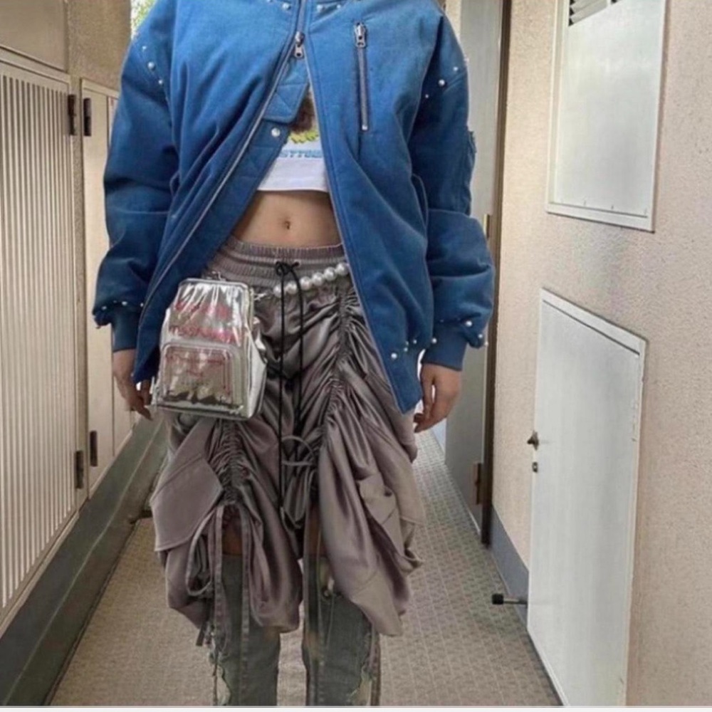 Silver grey skirt